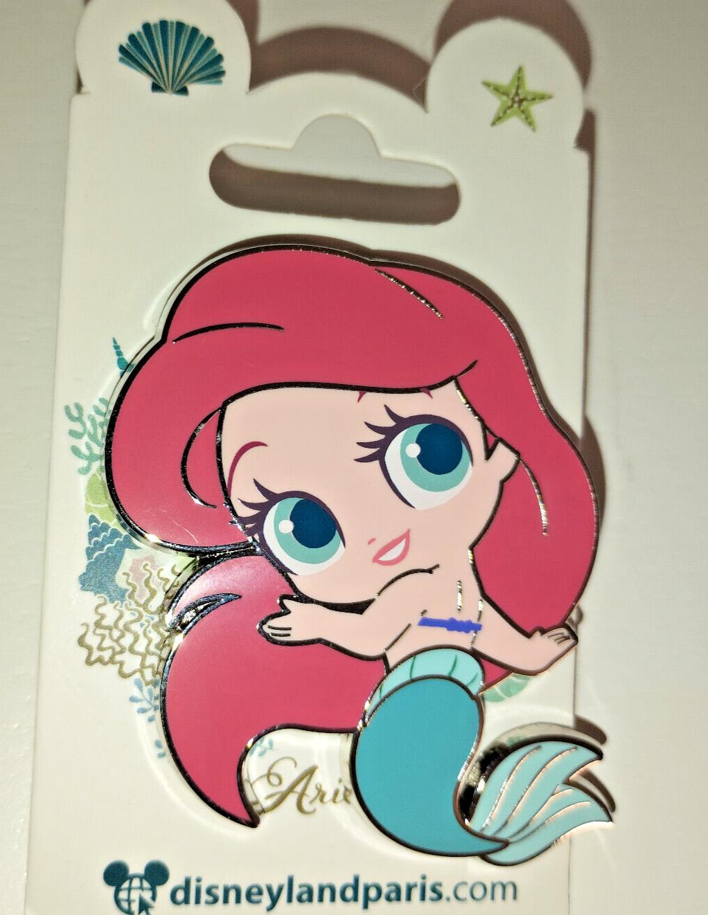 Ariel Chibi Lovely Princess Disney Land Paris Dlp July 2023 Pin