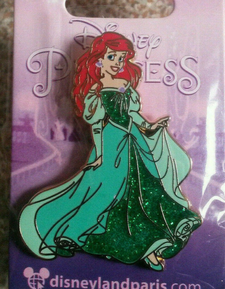 Ariel (mermaid) Disney Paris Dlrp Dlp glitter 2015 Princess Series Pin Sold Out