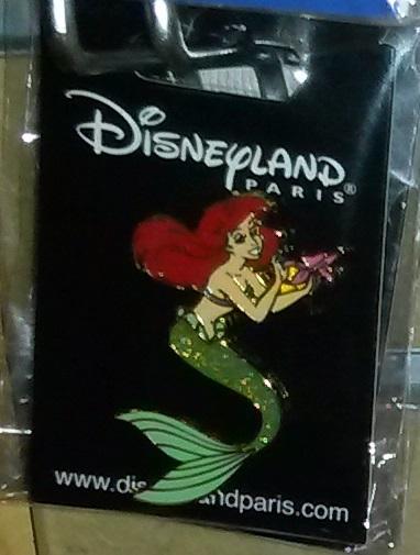 Ariel Princess as the little mermaid Disney Land Paris Dlrp Dlp 2009 glitter Pin
