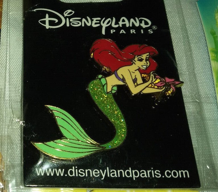 Ariel Princess as the little mermaid Disney Land Paris Dlrp Dlp 2009 glitter Pin