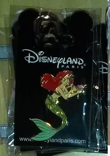 Ariel Princess as the little mermaid Disney Land Paris Dlrp Dlp 2009 glitter Pin