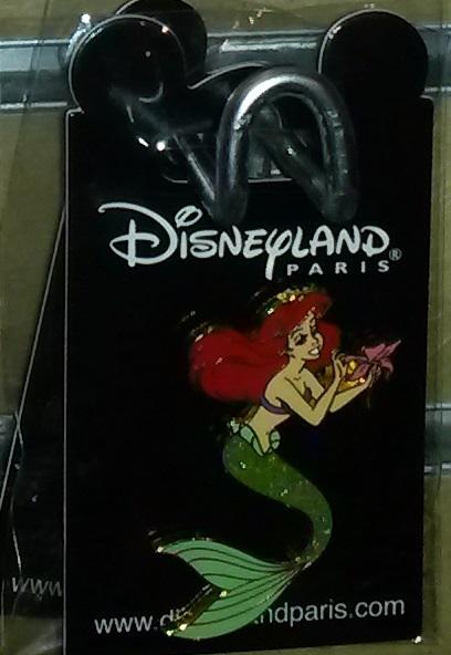 Ariel Princess as the little mermaid Disney Land Paris Dlrp Dlp 2009 glitter Pin
