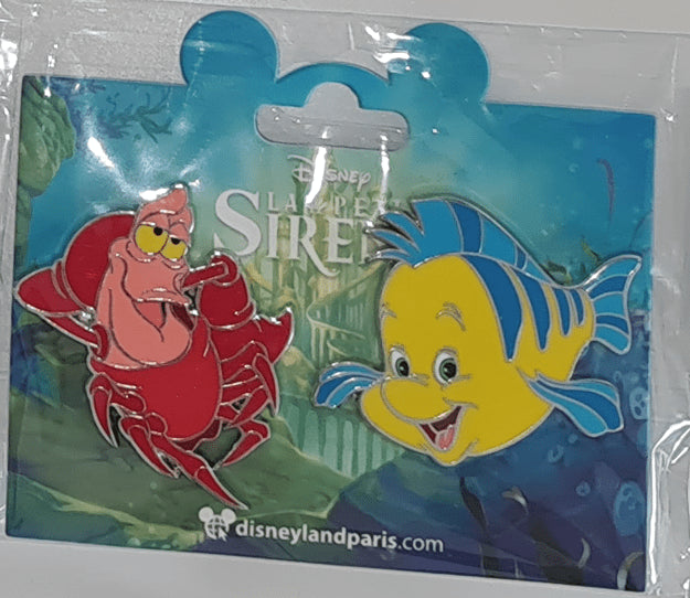 Ariel the little Mermaid 4 pins Full Set Disney Land Paris Dlp 2022 Pin