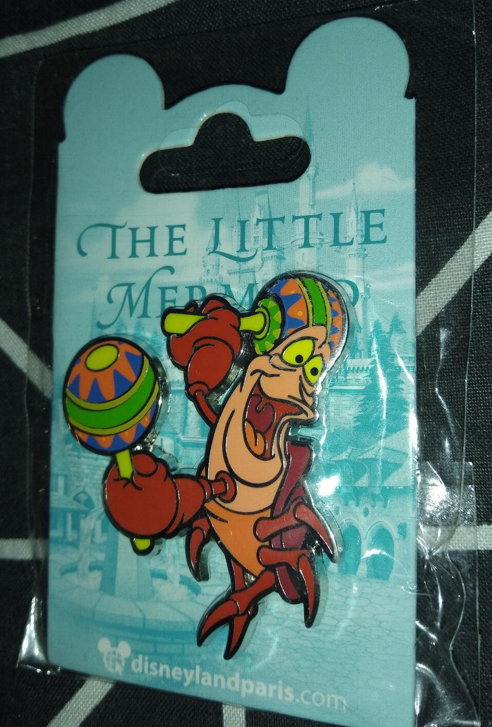 Ariel The Little Mermaid Flounder Sebastian Dlp Disney Land Paris 4 Pins