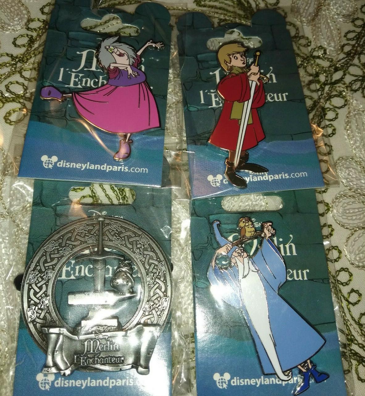 Arthur Mim Merlin Archimedes Sword in the Stone Disney Paris Dlrp Dlp 2022 4 Pin
