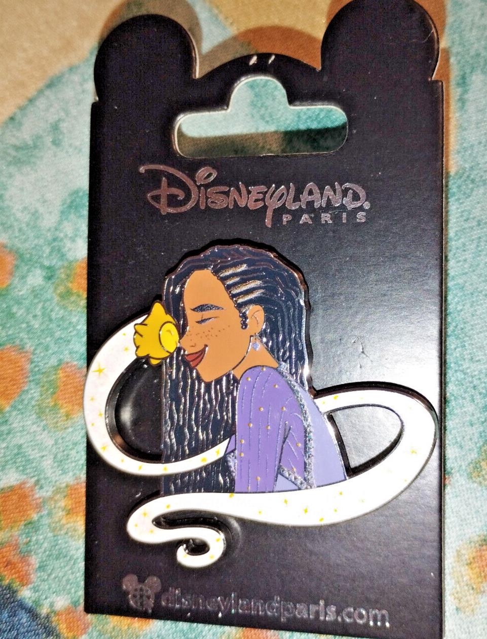 Asha and Star Wish Disney Land Paris Dlp Dlrp November 2023 Glitter Pin