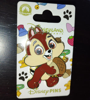 ベビーチップ ドングリを持って歩く ナイーブシリーズ ディズニーランドパリ Dlp 2025年5月 ピン