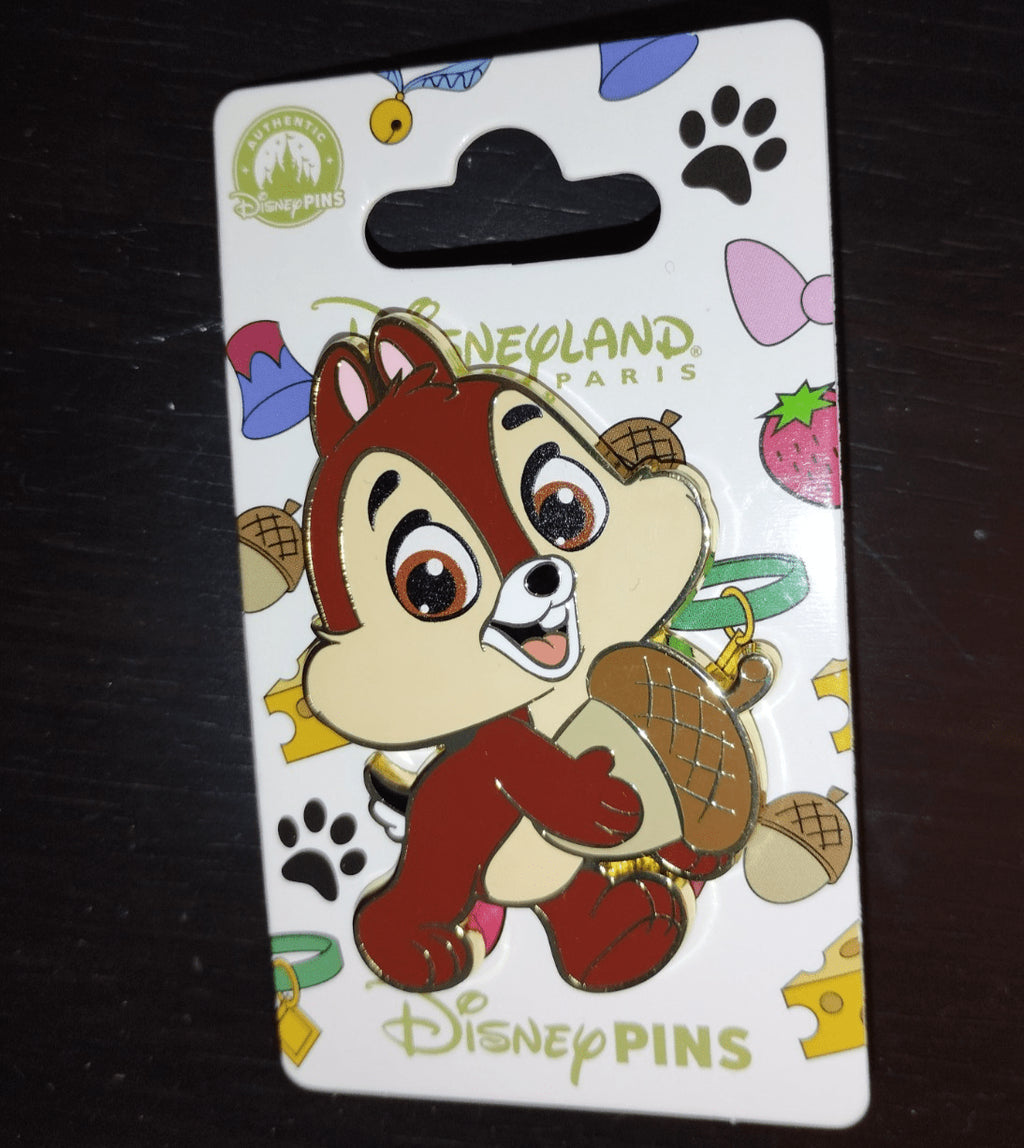 Baby Chip Walking Holding Acorn Naive Series Disney Land Paris Dlp May 2025 Pin