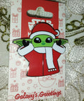Baby Yoda Grogu Christmas Santa Star Wars Mandalorian Disney Paris DLP 2024 Pin