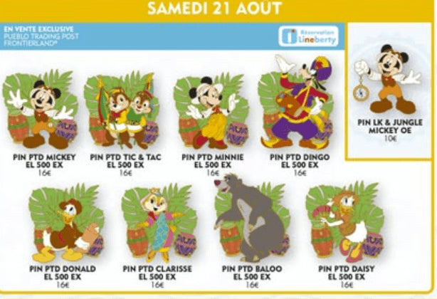 Baloo Bear Jungle Series Limited Edition LE 500 Disney Land Paris Dlp 2021 Pin