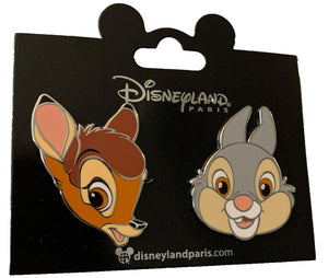 バンビ とんすけ ヘッド ディズニーランド・パリ DLRP DLP 2024年10月 ピンバッジ 2個