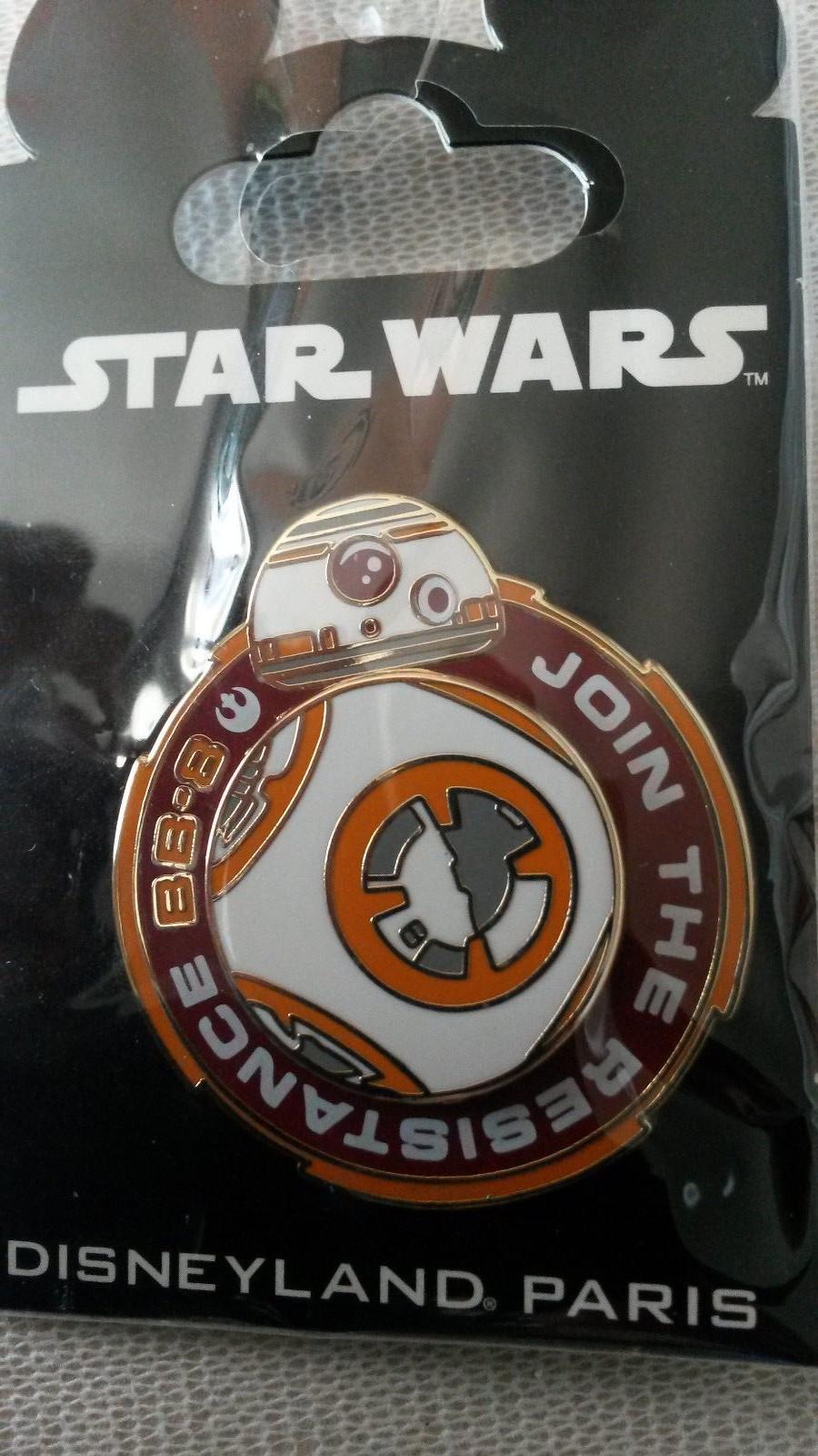 BB - 8 Join the Resistance Star Wars Disney Land Paris Dlrp Dlp 2015 Spinner Pin