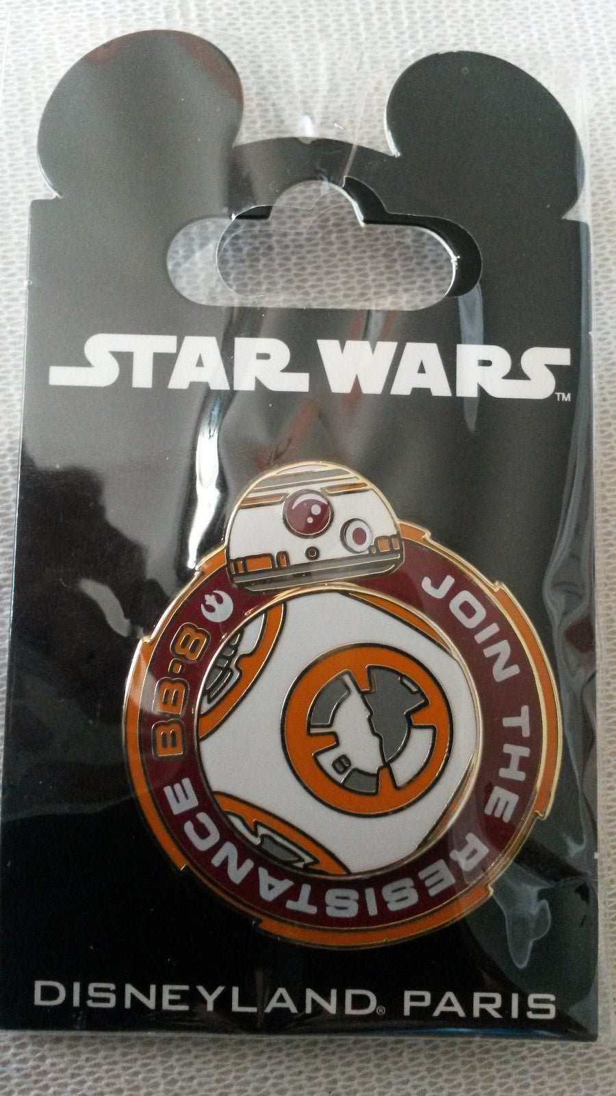 BB - 8 Join the Resistance Star Wars Disney Land Paris Dlrp Dlp 2015 Spinner Pin