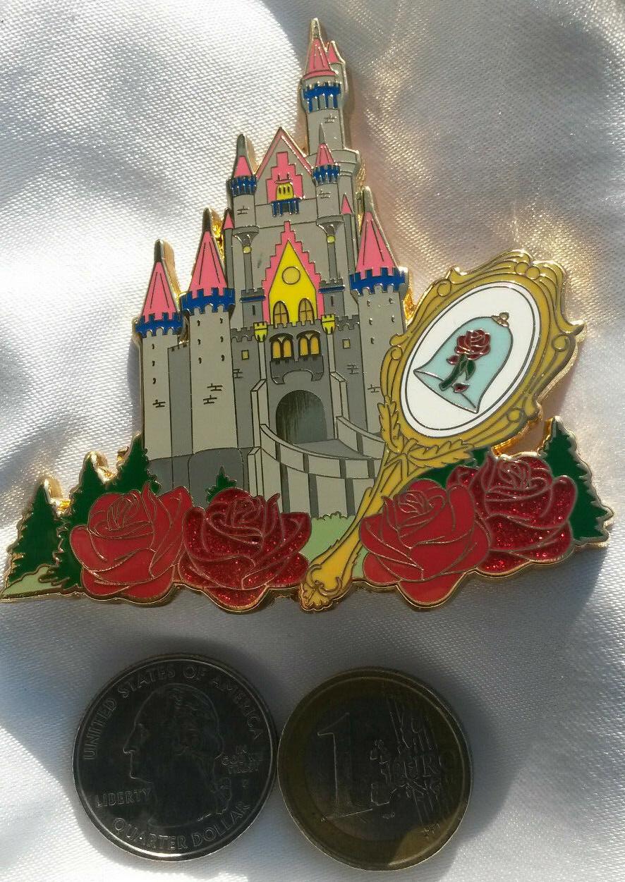 Beauty and the Beast Castle Glitter roses LE100 fairy - tale - pins Pin