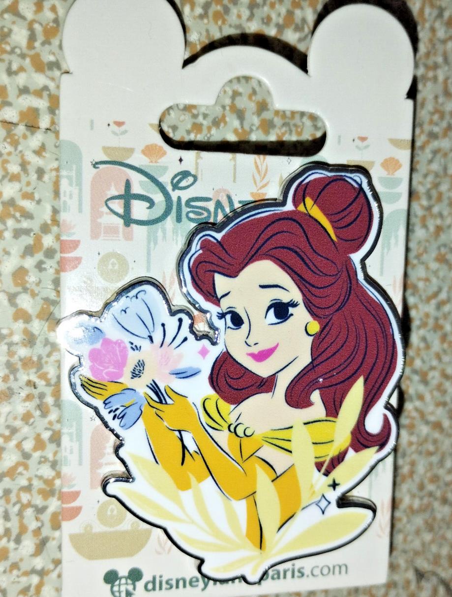Belle - Flower Bouquet - Floral Princess Disney Land Paris Dlp 2024 Pin