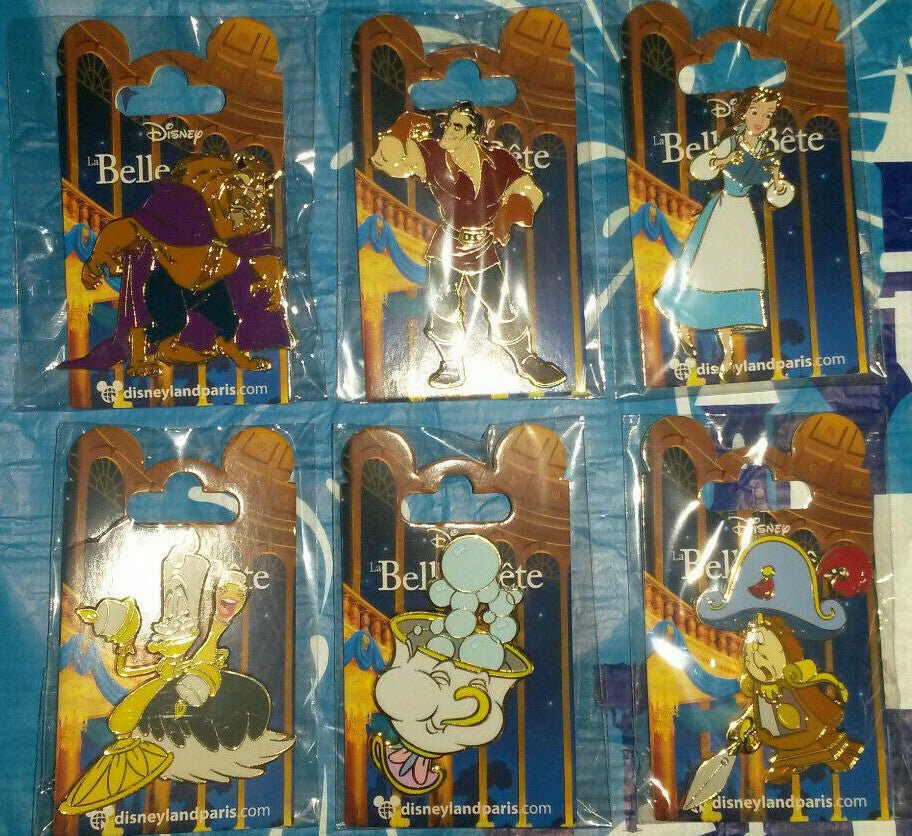 Belle Gaston Lumiere Big Ben Chip Beauty Beast Disney Paris Dlp Dlrp 2021 6 Pins