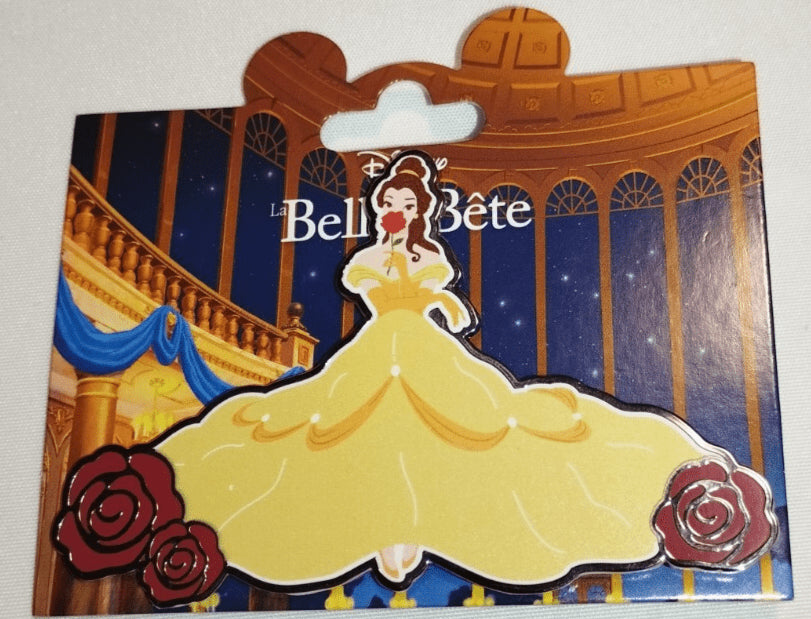 Belle Gawn - Roses Beauty & the Beast Disney Land Paris Dlp 08 2024 Jumbo Pin