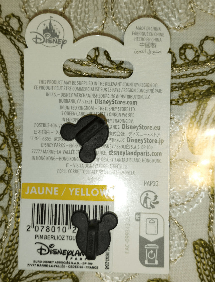 Berlioz Toulouse Sitting on Straw Hat Aristocats Disney Land Paris Dlp 2024 Pin