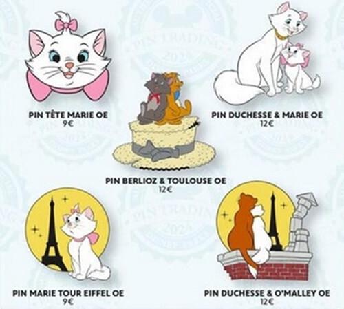 Berlioz Toulouse Sitting on Straw Hat Aristocats Disney Land Paris Dlp 2024 Pin