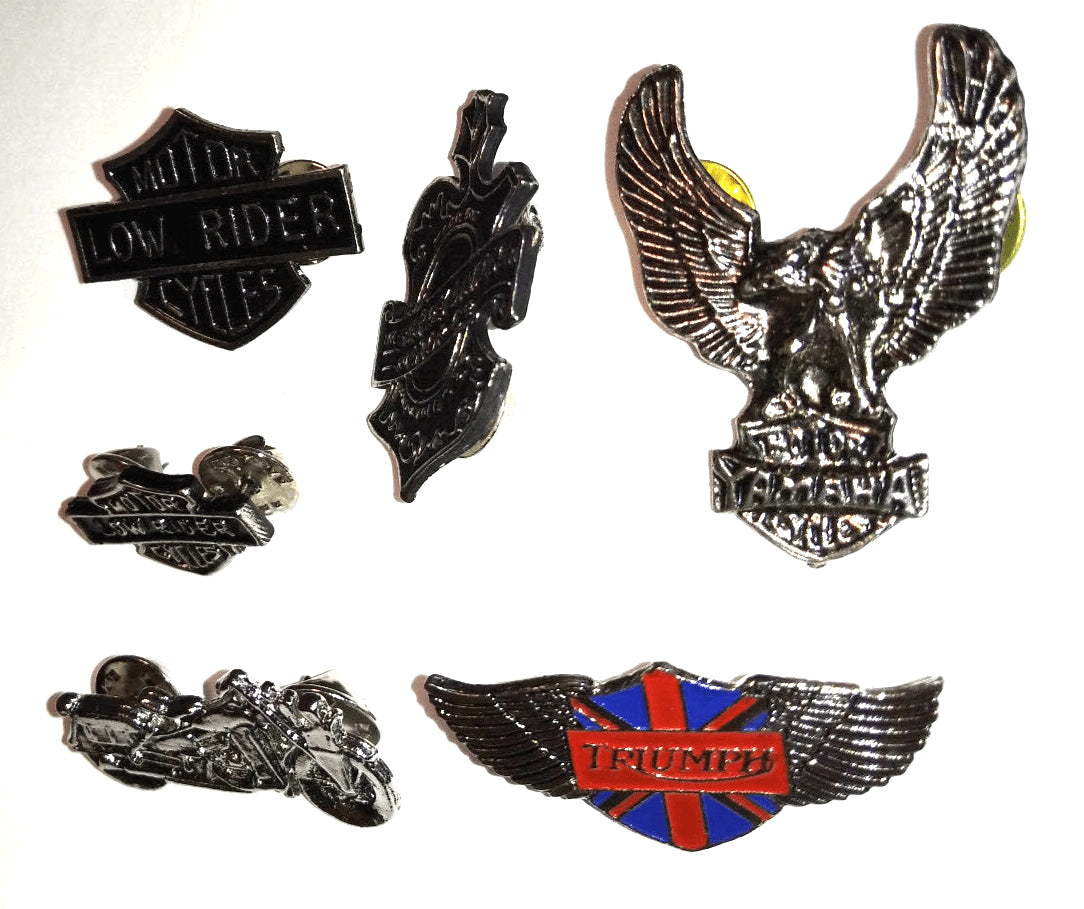 Bikes Motorcycles 6 Pins ( Harley , Triumph , Yamaha ) Union Jack flag pin pin's