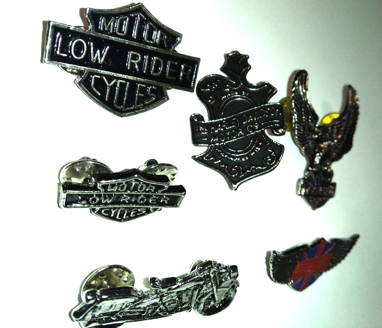 Bikes Motorcycles 6 Pins ( Harley , Triumph , Yamaha ) Union Jack flag pin pin's