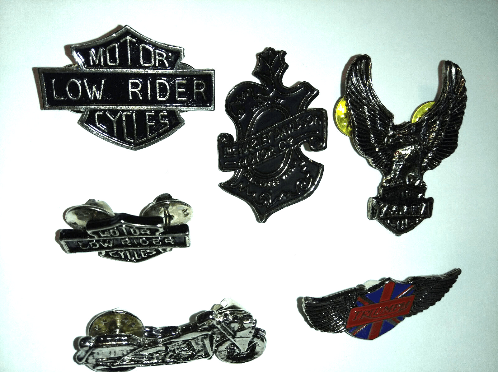 Bikes Motorcycles 6 Pins ( Harley , Triumph , Yamaha ) Union Jack flag pin pin's
