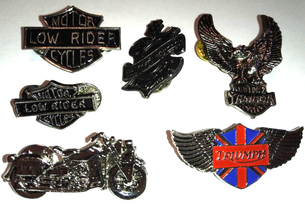 Bikes Motorcycles 6 Pins ( Harley , Triumph , Yamaha ) Union Jack flag pin pin's