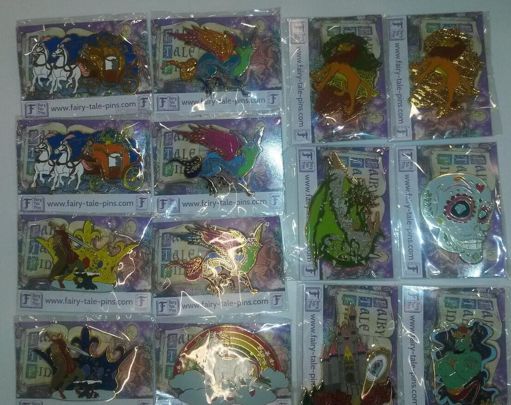 BN Choose Your Pin (s) Fairy Tale Limited Edition LE Dragon Castle Genie Alebrij