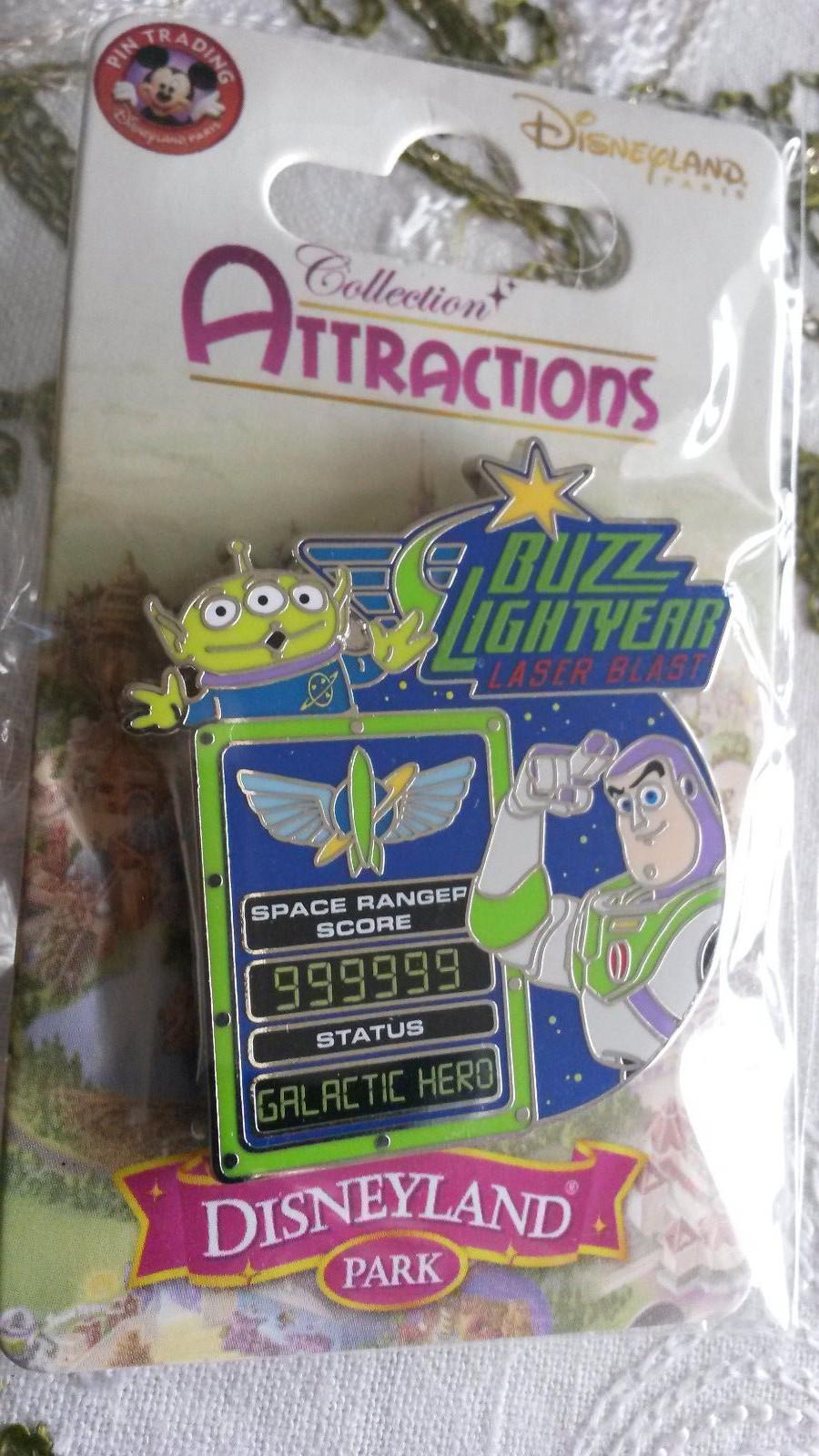 Buzz Lightyear Laser Blast Attraction Series Disney Paris Dlrp Dlp 2014 Pin