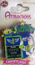 Buzz Lightyear Laser Blast Attraction Series Disney Paris Dlrp Dlp 2014 Pin