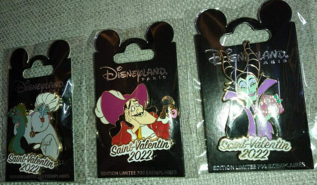 Captain Hook St Valentin Valentine 2022 Disney Land Paris LE 700 Dlp Dangle Pin