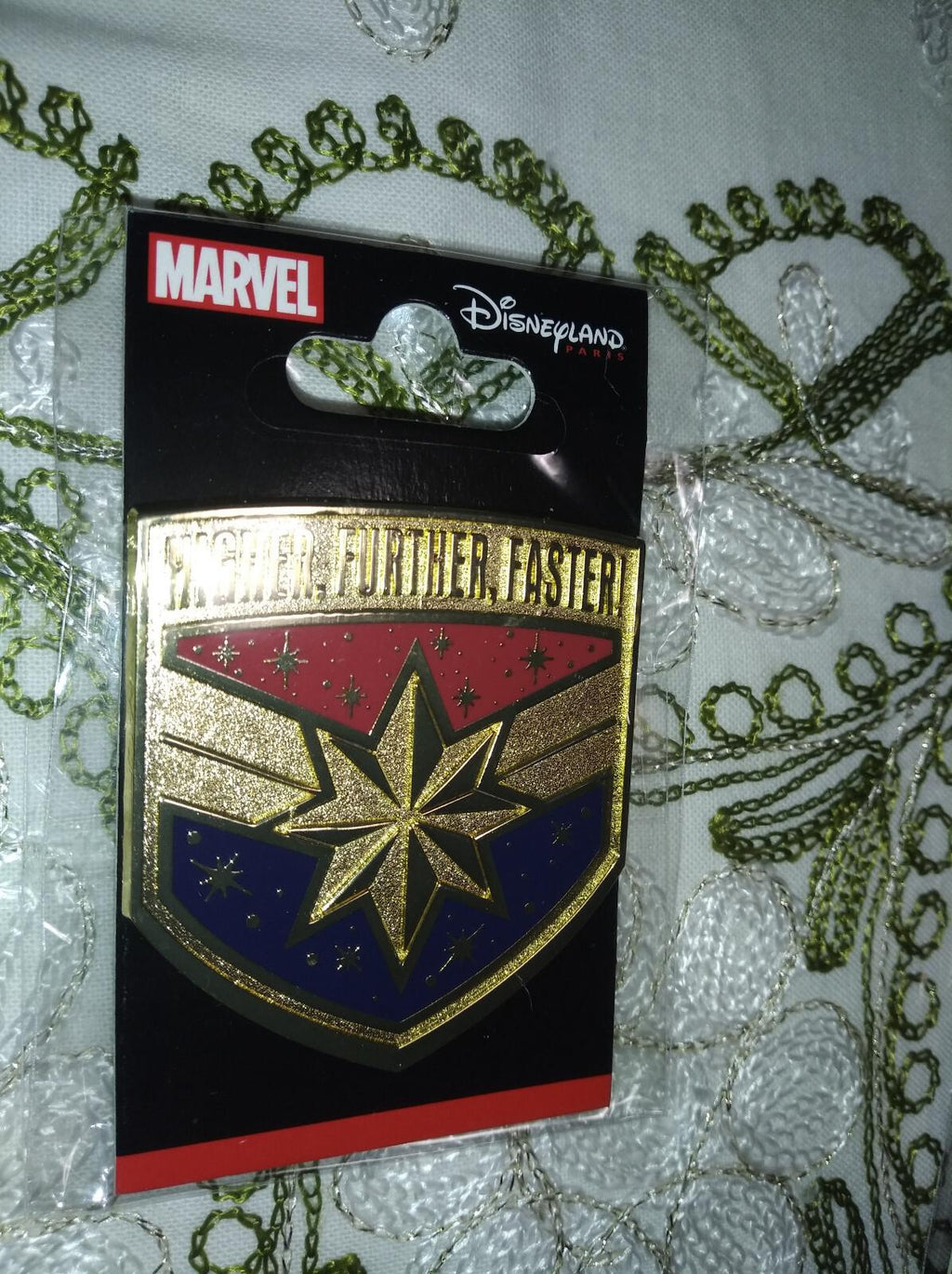 Captain Marvel Disney Land Paris Dlrp DLP Dece 2022 3 Pins Set