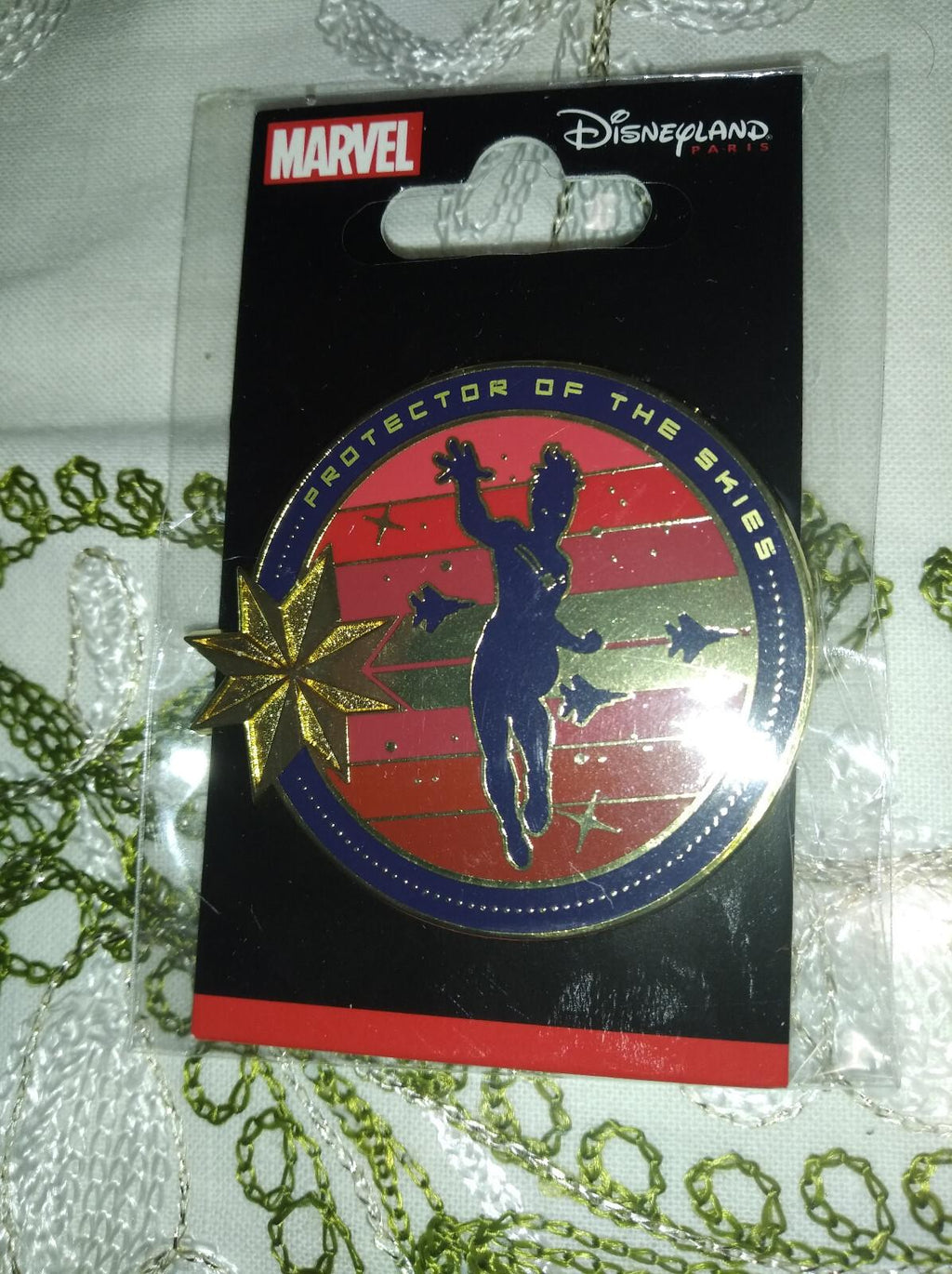 Captain Marvel Disney Land Paris Dlrp DLP Dece 2022 3 Pins Set