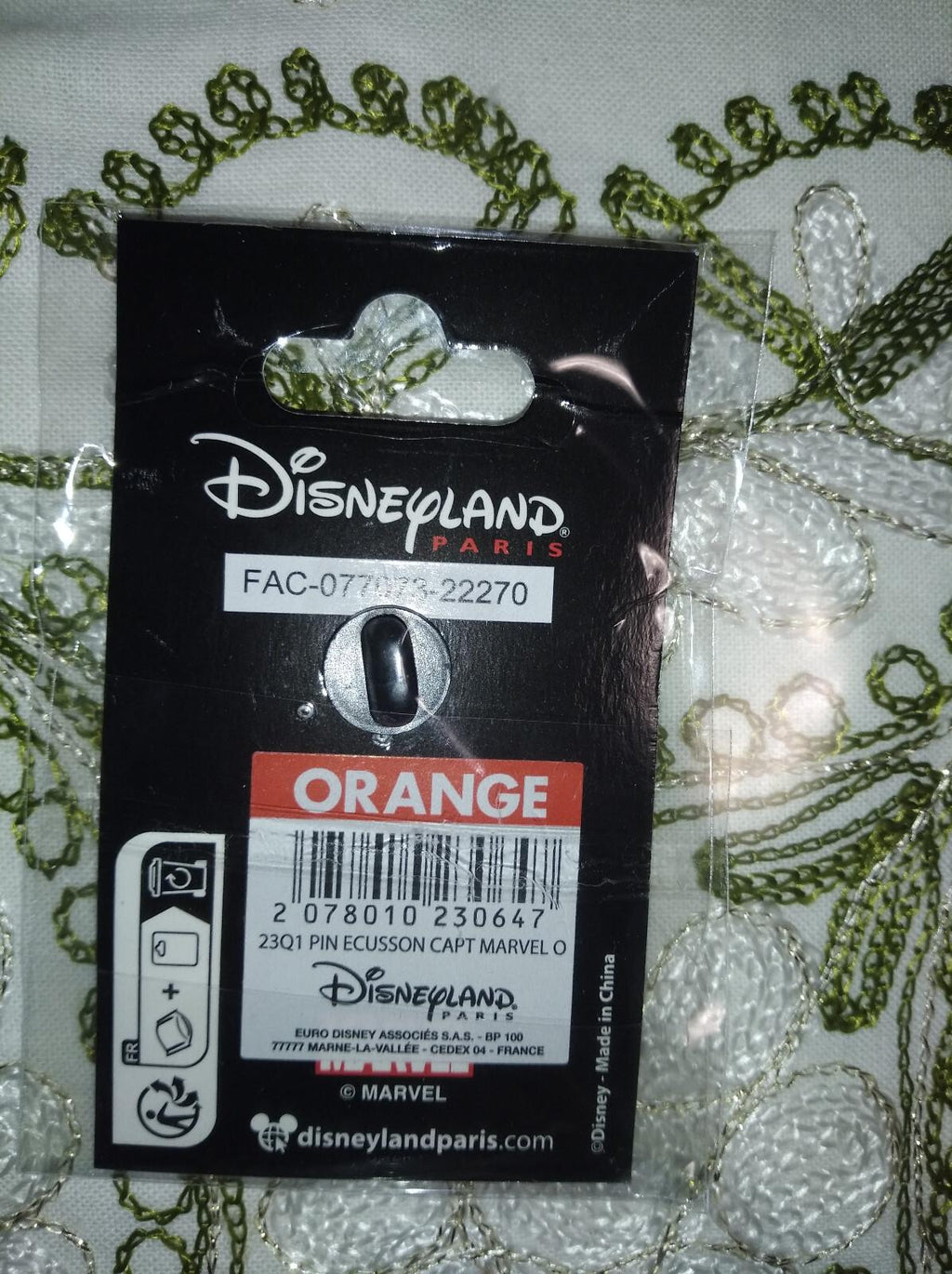 Captain Marvel Disney Land Paris Dlrp DLP Dece 2022 3 Pins Set