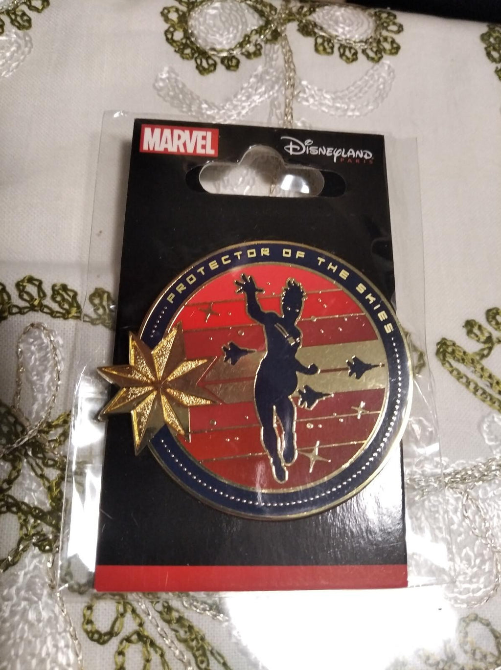 Captain Marvel Disney Land Paris Dlrp DLP Dece 2022 3 Pins Set