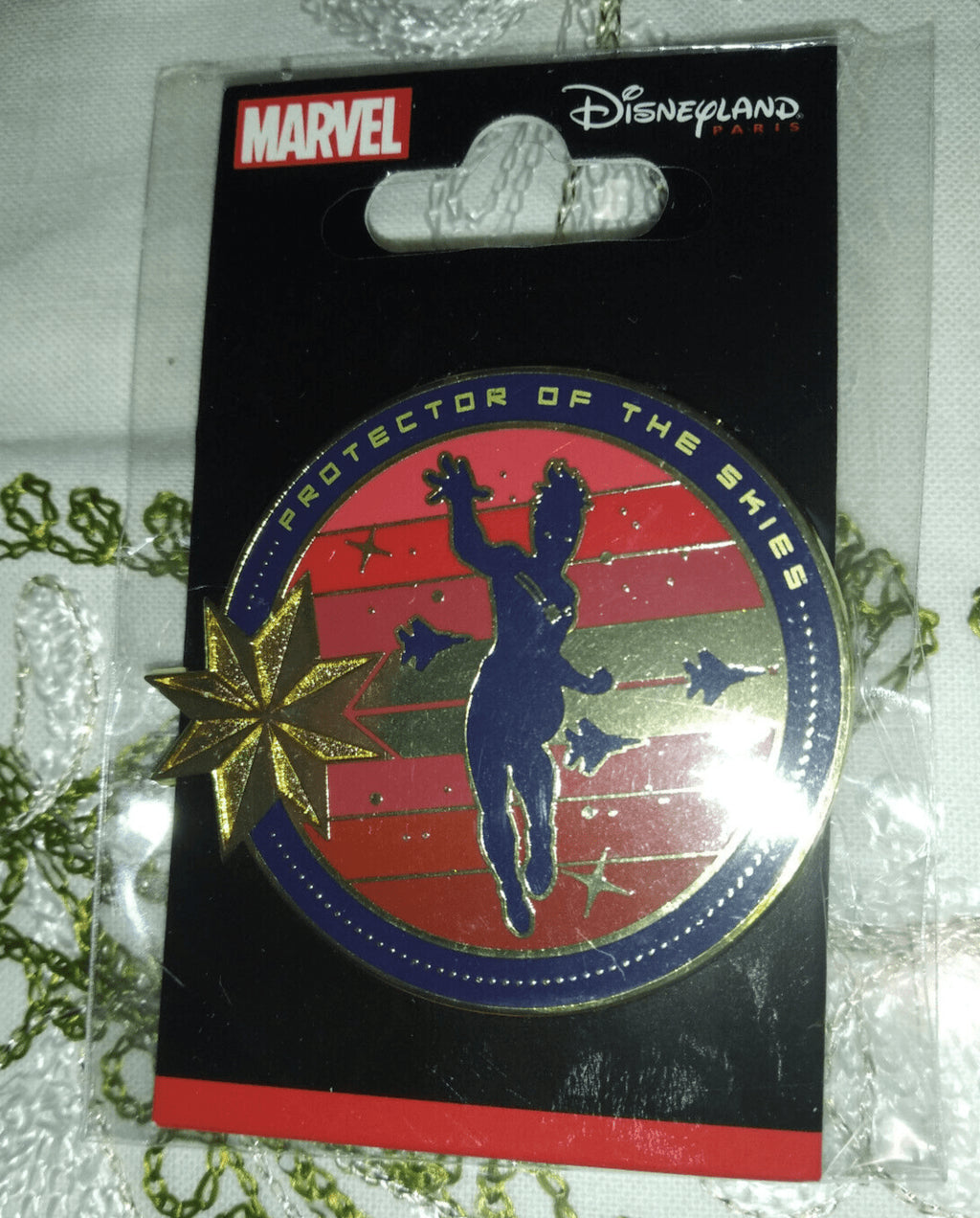 Captain Marvel Protector of the Skies Disney Land Paris Dlrp DLP Dec 2022 Pin