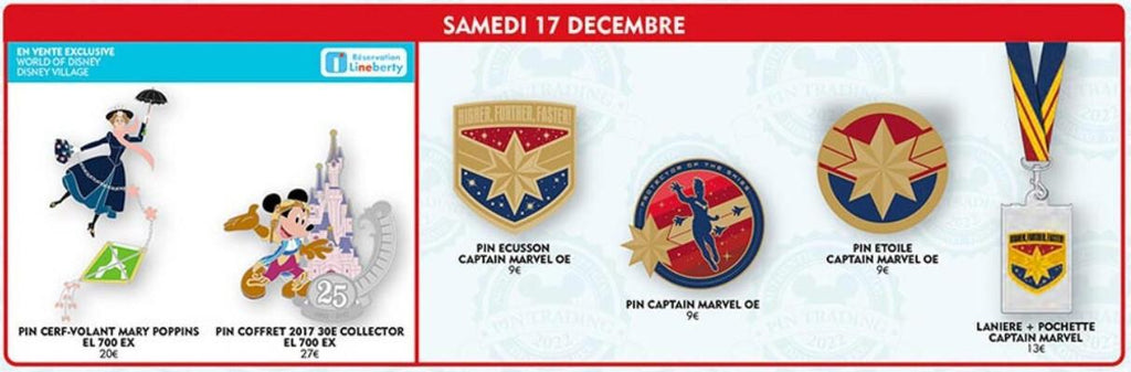 Captain Marvel Protector of the Skies Disney Land Paris Dlrp DLP Dec 2022 Pin