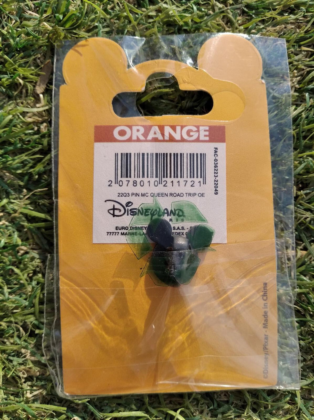 Cars Flash McQueen Tow Mater Logo 3 pins set Disney Land Paris DLP Nov 2022 Pin