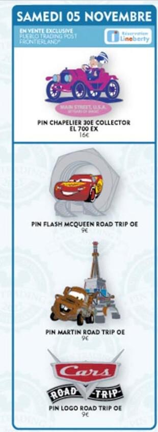 Cars Road Trip Martin Tow Mater Eiffel Tower Disney Land Paris DLP Nov 2022 Pin