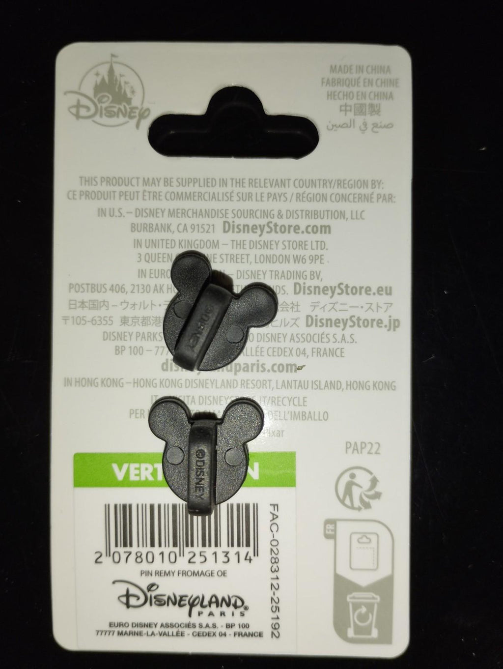 Chef Remy w Swiss Cheese Canape Ratatouille Series Disney Paris Dlp Jul 2025 Pin