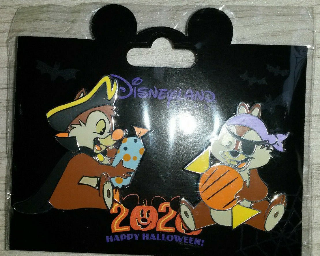 Chip and Dale as Pirates Halloween Set Disney Paris Dlp 2020 Pins