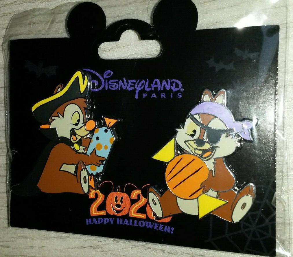 Chip and Dale as Pirates Halloween Set Disney Paris Dlp 2020 Pins
