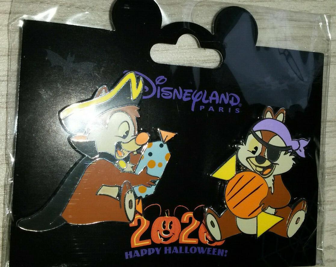 Chip and Dale as Pirates Halloween Set Disney Paris Dlp 2020 Pins