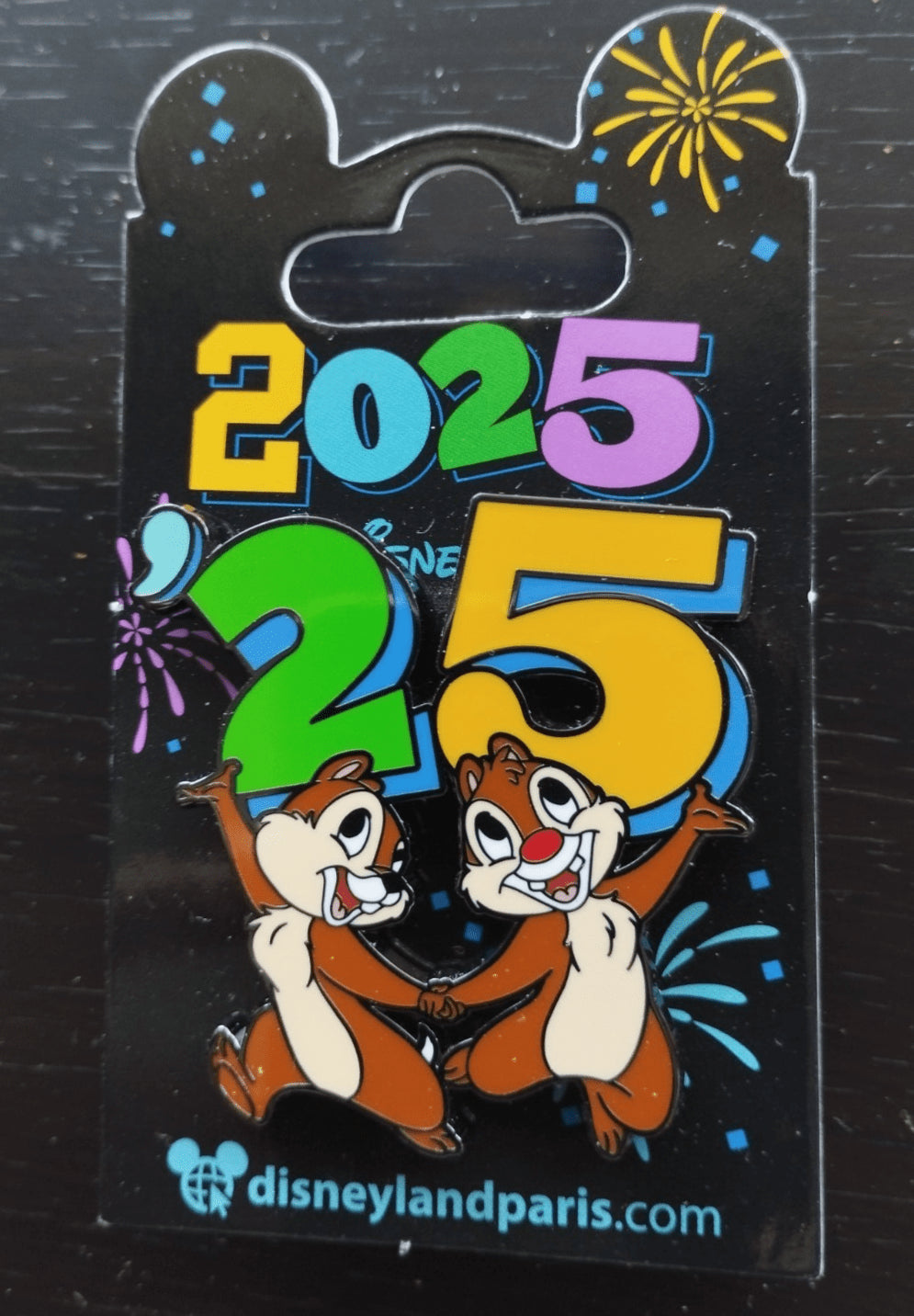 Chip and Dale Disney Land Paris Dlp January 2025 Celebration Pin