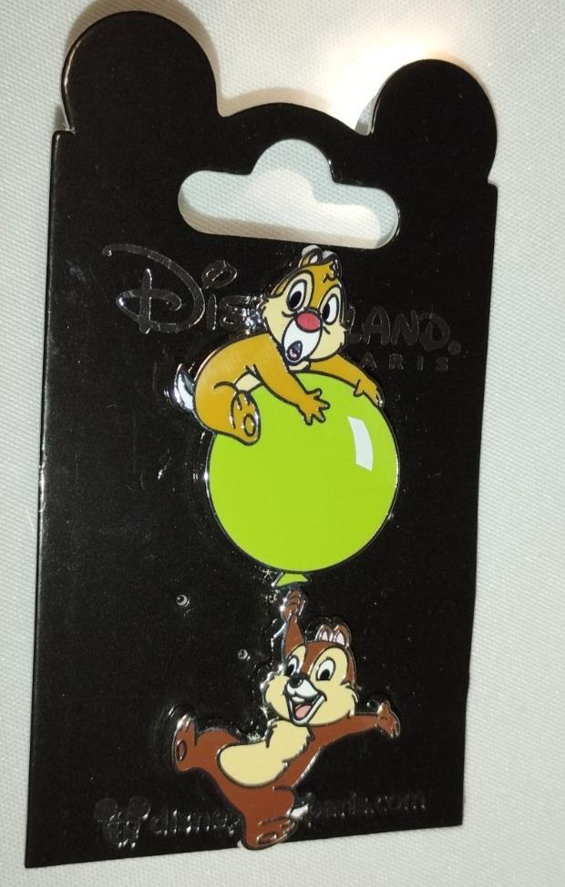 Chip and Dale - Green Balloon Disney Land Paris Dlp 08 2024 Pin