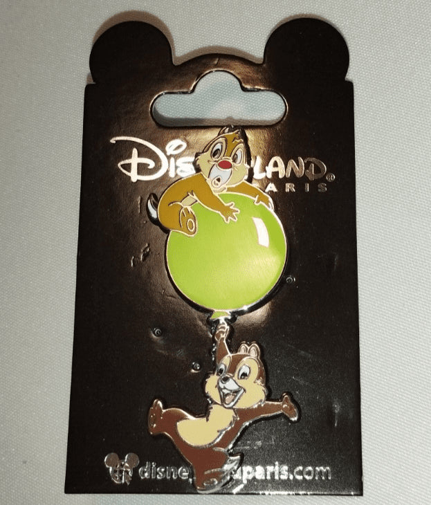 Chip and Dale - Green Balloon Disney Land Paris Dlp 08 2024 Pin