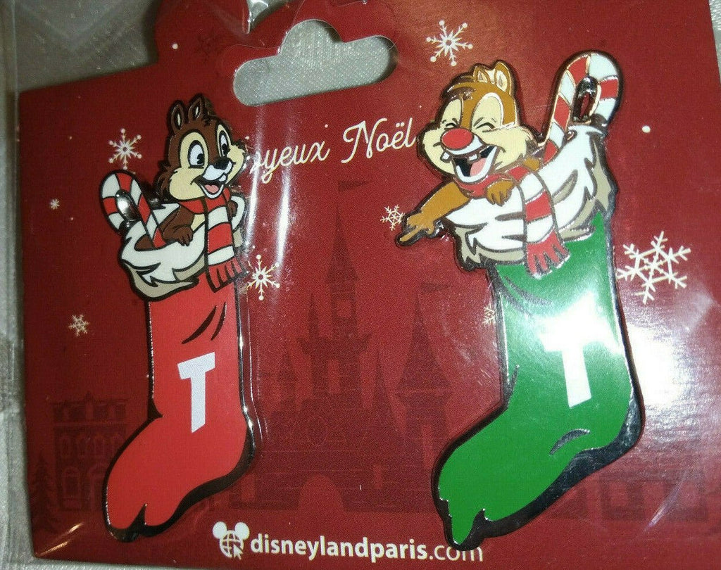 Chip and Dale in Christmas Socks Disney Land Paris Dlp Dlrp December 2021 2 Pins