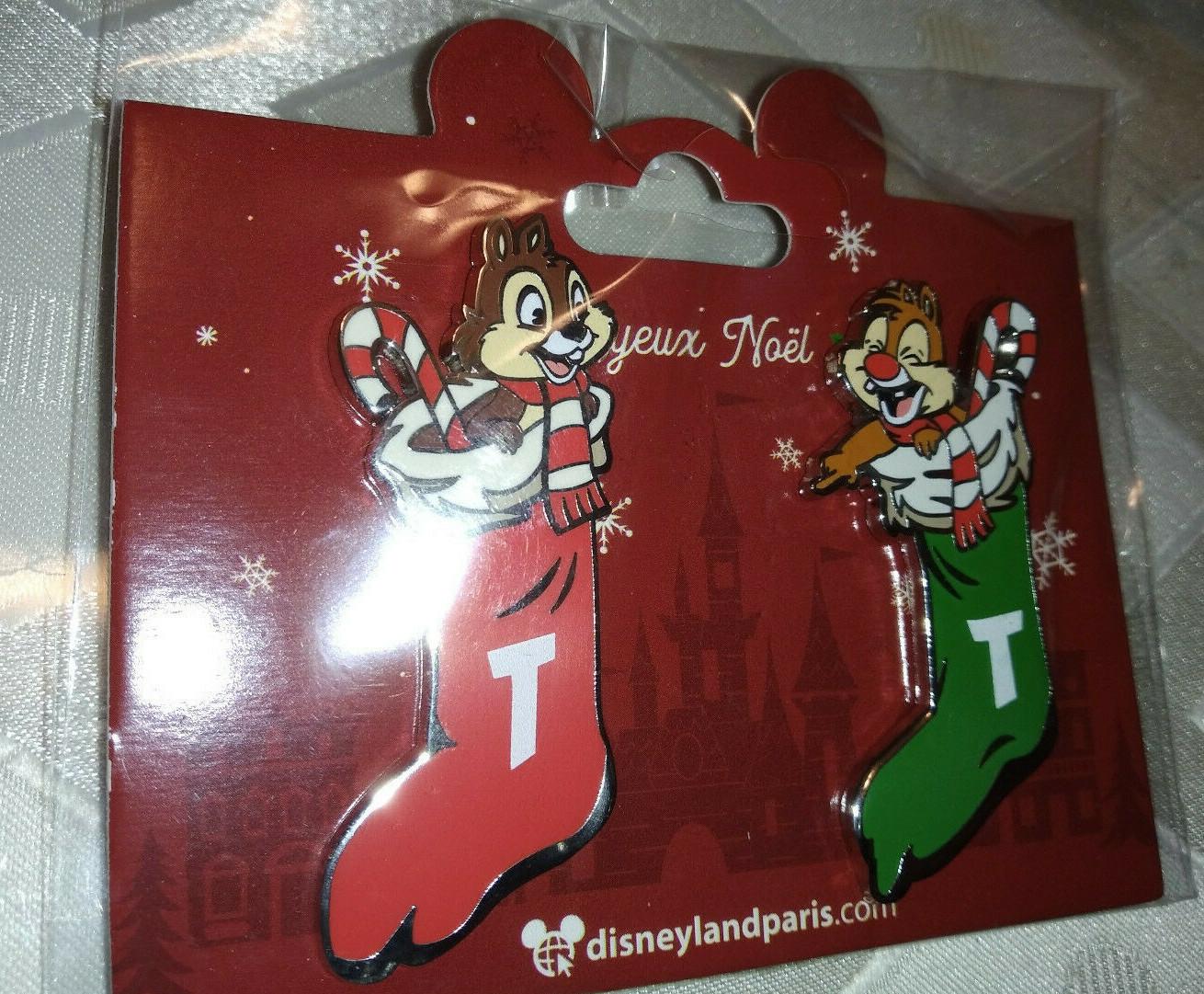 Chip and Dale in Christmas Socks Disney Land Paris Dlp Dlrp December 2021 2 Pins