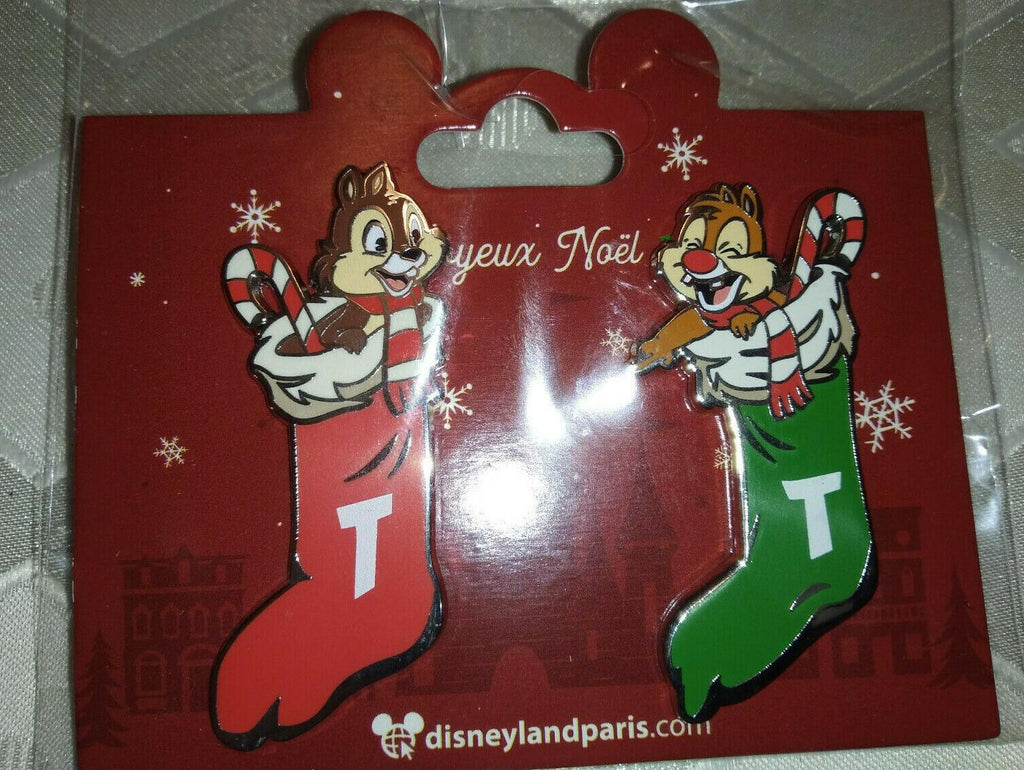 Chip and Dale in Christmas Socks Disney Land Paris Dlp Dlrp December 2021 2 Pins