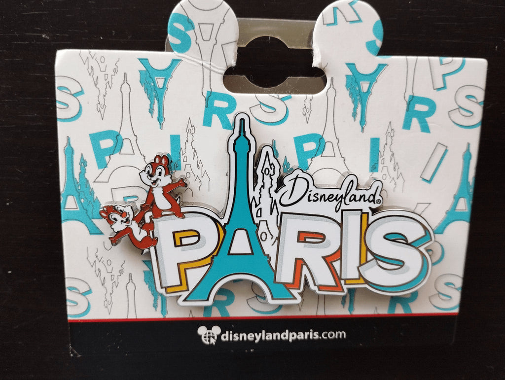 Chip and Dale Paris Eiffel Tower Disney Paris Dlrp Dlp February 2024 Jumbo Pin
